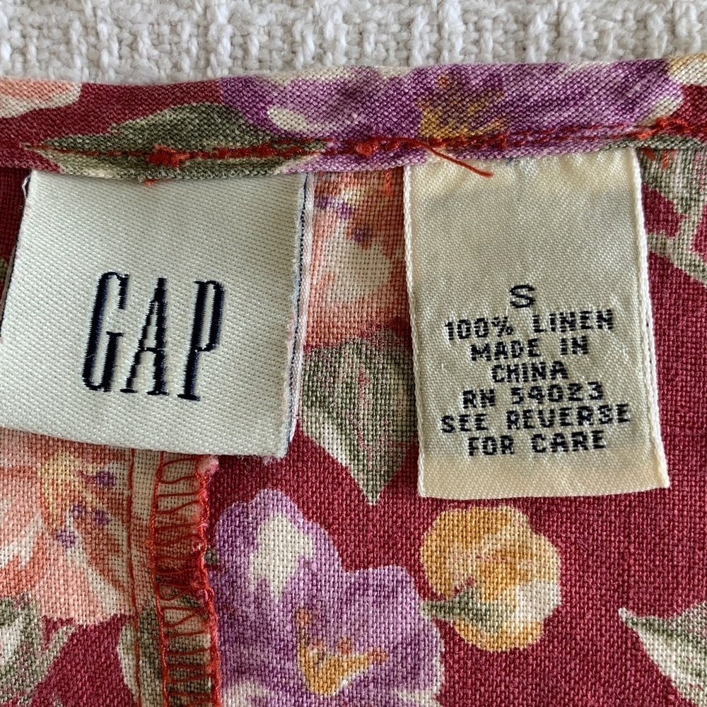 Vintage gap linen floral maxi dress size small - Picture 6 of 9